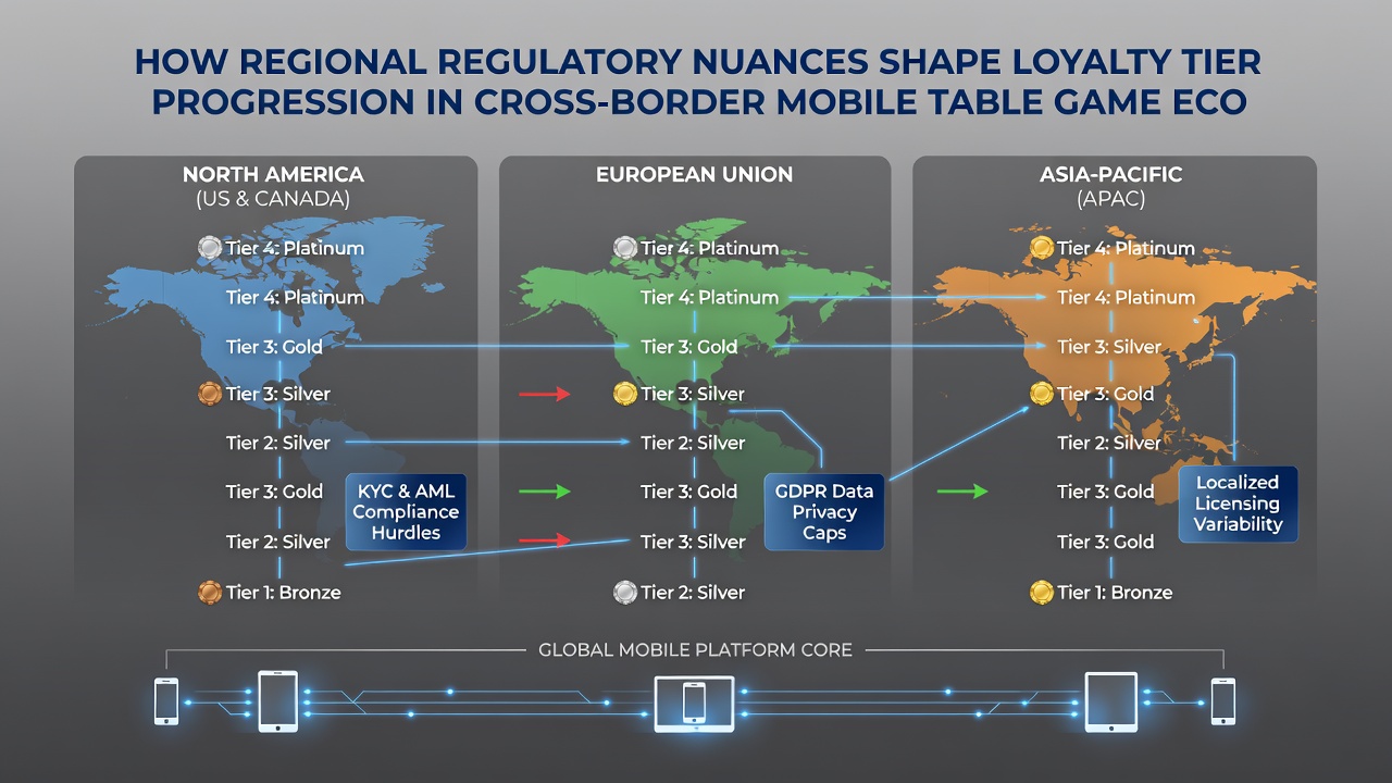 Cross-border mobile gaming map highlighting regulatory boundaries for loyalty systems
