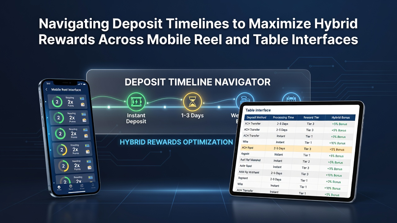 Mobile app interface displaying deposit methods alongside reel and table game options with reward timers active